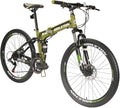 EUROBIKE 26 Inch Mountain Bike Folding Bicycle 21 Speed 3 Colors