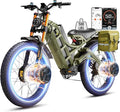 eAhora Romeo Pro 3 Electric Bike - [2026 Latest] 50MPH 5600W Dual Motor 60V 80AH 250Miles Long Range Ebike for Adults, 26" * 4.0 Fat Tire Fast Electric Mountain Bike Full Suspension Off-Road E-Bike