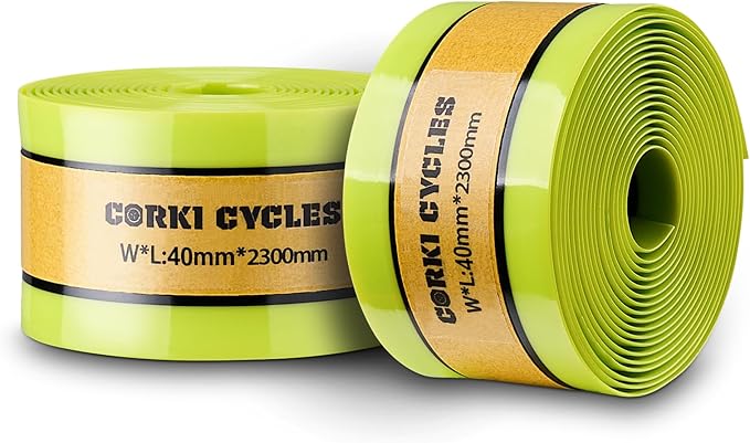 Corki Cycles Bike Tube Flat Protectors and Tire Liners Self Adhesive, Fits Width 1.35-2.4” 12 14 16 18 20 24 26 27.5 29 & 700c Mountain Road Bicycles, 2-Pack