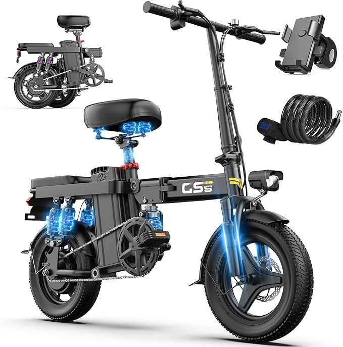 Electric Bike for Adults, 1200W Peak Motor Commuter Ebike, 20-28MPH Speed, 32 Miles Range, Removable Waterproof Battery, Dual Disc Brakes Electric Bicycle, UL 2849 Certified