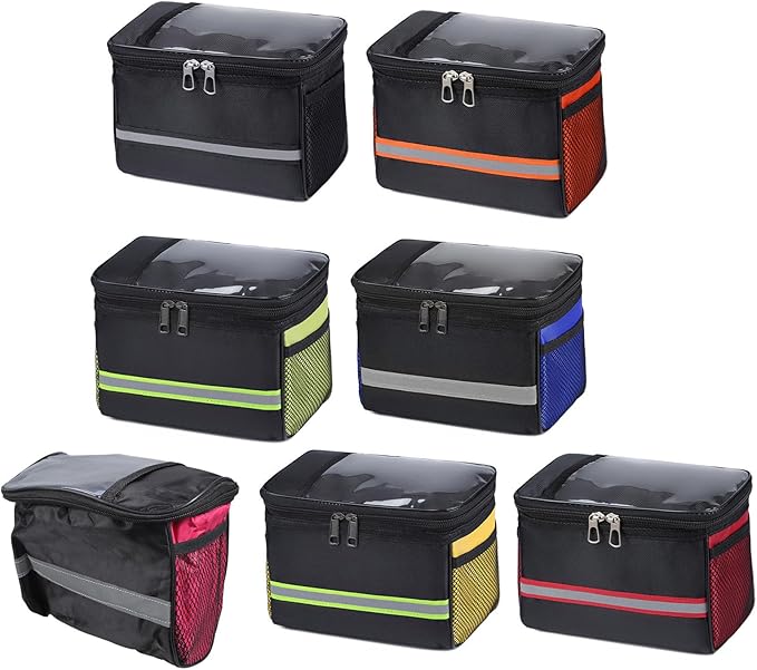 Road Bikes Handlebars Bag Large Bicycles Front Storage Pouches Waterproof Phone Bag Bikes Frame Panniers Organizers Pouc