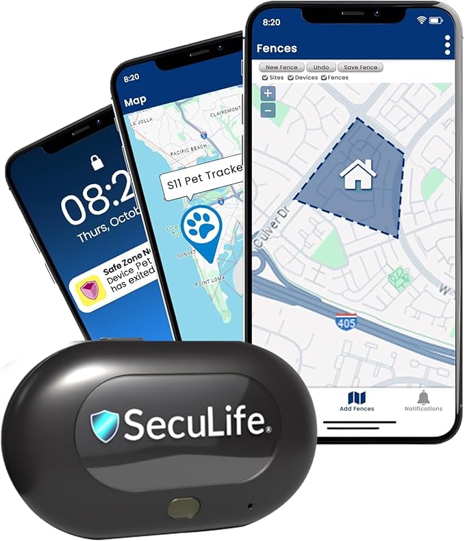 SecuLife GPS Tracker for Vehicles, Kids, Adults, Pets & Bikes – Hidden Car Tracker with Geo-Fencing, Location History, Water-Resistant, Lightweight Build, Long Battery Life & 4G LTE Real-Time Tracking