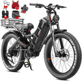 eAhora Romeo Pro 3 Electric Bike - [2026 Latest] 50MPH 5600W Dual Motor 60V 80AH 250Miles Long Range Ebike for Adults, 26" * 4.0 Fat Tire Fast Electric Mountain Bike Full Suspension Off-Road E-Bike