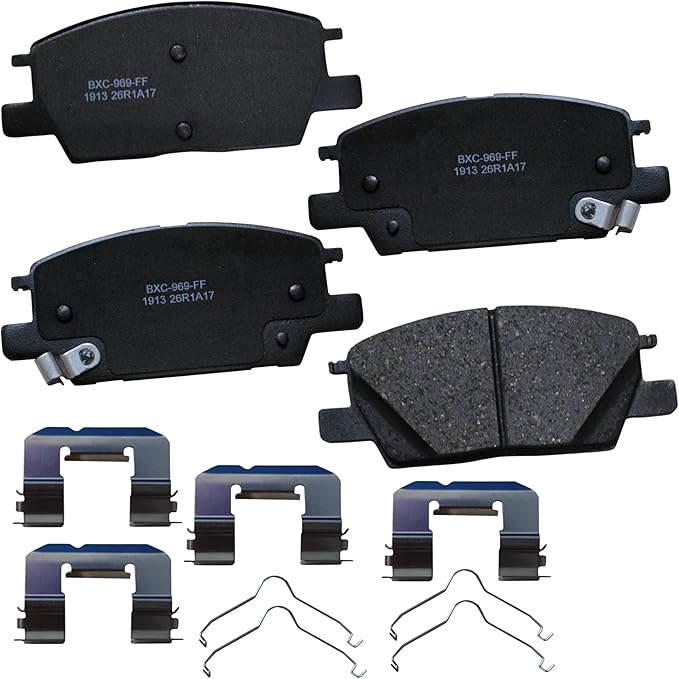 Bendix Premium SBC1913 Ceramic Front Brake Pads for Buick LaCrosse 2019-2017, Regal Sportback 2020-2018, Regal TourX 2020-2019, Chevrolet Equinox 2020-2018, Malibu 2020-2016, GMC Terrain 2020-2018