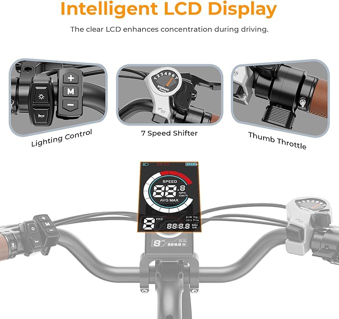 Heybike Cityscape 2.0 Electric Bike for Adults with 1200W Motor Peak, 468Wh Removable Battery, up to 50Miles 24MPH 26" Electric Commuter Bike with 7-Speed, UL Certified