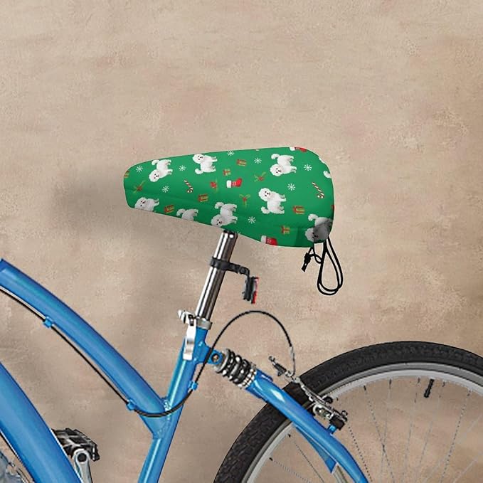 Adjustable Exercise Bike Seat Cover, Soft Cushion Indoor Outdoor Dust Resistant Protection