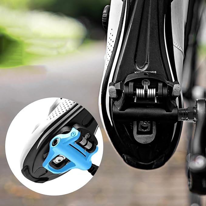 WOWSPORT Look Keo Road Bike Pedals - Lightweight Clipless Pedals with Sealed Bearings & Nylon/Carbon Body | 9/16″ Spindle, Compatible with Look Keo Cleats for Indoor & Road Cycling