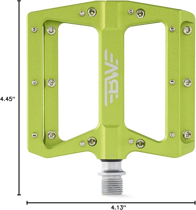 Berm Platform Bike Pedals - Lightweight Aluminum Flat Pedals for MTB and BMX