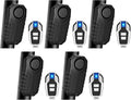 Bike Alarm with Remote,Bicycle Alarm Wireless,113dB Loud Bike Alarms for E-Bikes, Motorcycles, Scooter, Cars, Trailers, Luggage, Outdoor Riding and Cycling Safety IP65 Waterproof, 5Pcs