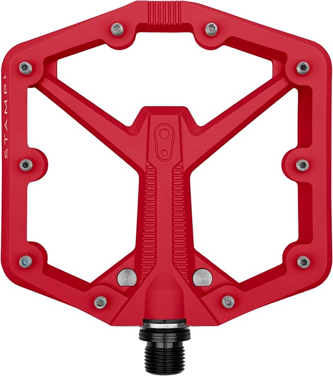 Crankbrothers Stamp Flat MTB Pedals - Size-Specific, Lightweight, Versatile, Durable Bike Pedals