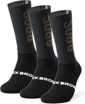 ROCKBROS Cycling Compression Socks,Crew Length,Non-Slip,Breathable&Wicking,Road,Bike Sports and Running for Men Women,3-Packs