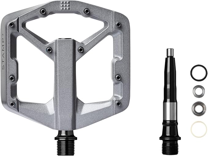Crankbrothers Stamp Flat MTB Pedals - Size-Specific, Lightweight, Versatile, Durable Bike Pedals