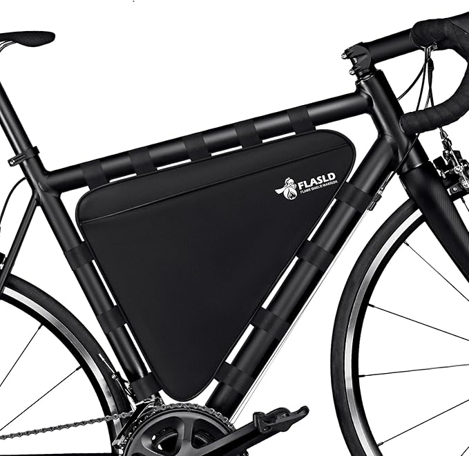 FLASLD Fireproof Electric Scooter Battery Hanging Bag, 15.3 x 5.9 x 4in Ebike Battery Bag, Electric Bike Bicycle Saddlebag, Storage Ebike Bag