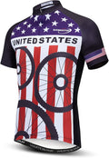 Weimostar Men's Cycling Jersey Short Sleeve Bike Clothing Multicolored Diamond
