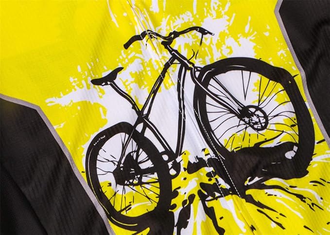 Cycling Jersey Men Full Zip Bike Shirt Racing Top Bicycle Clothing