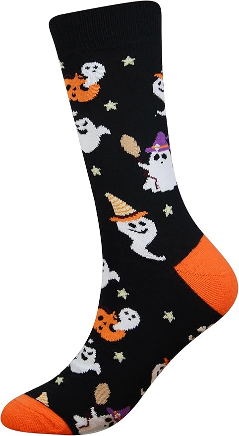 Cansok Men's 2/4 Packs Fun Crazy Novelty Dress Crew Socks