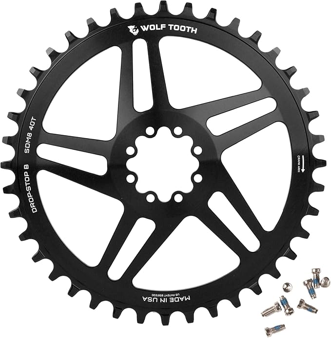 Wolf Tooth Direct Mount Chainring for SRAM 8-Bolt Raw Silver
