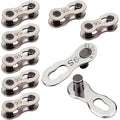 VANSIHO 8 Pairs 9 Speed Bicycle Chain Connector Missing Link for MTB/Road/BMX/Electric Bikes