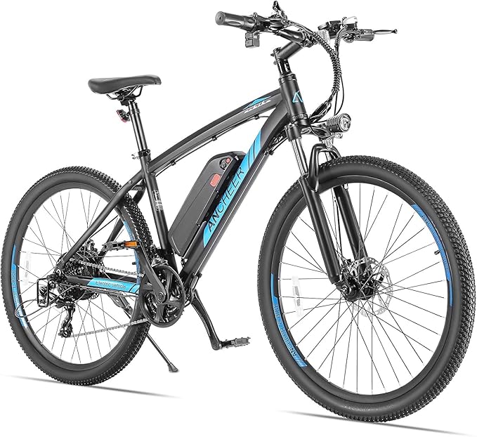 ANCHEER Electric Bike for Adults, Peak 750W Ebike, 3 Hours Fast Charge, 60 Miles Electric Bicycle with 48V/499Wh Battery, 27.5 ''Hummmer Electric Mountain Bike with LCD Display, 21/24 Speed | Peak 750W, Ebike, 3 Hours Fast Charge, 60 Miles, Electric Bi...