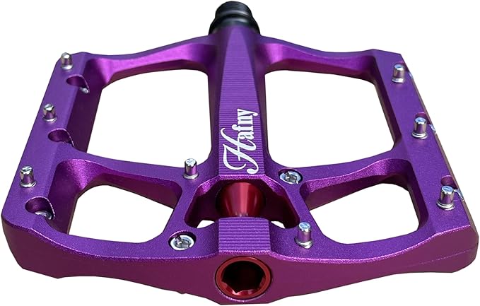 Hafny Aluminum Bike Pedals, CNC machined, Wide Sturdy Platform, HF-1400