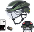 Lumos Ultra E-Bike Smart Helmet | NTA 8776 Certified | Front & Rear LED Lights | Retractable Face Shield | App Controlled | EBike, Scooter, Cycling, Bicycle | Adults, Men Women