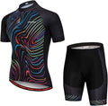 Hotlion Men's Cycling Jersey Set Summer Cycling Clothing Suit Pro Team Bike Clothes Road Biking Outfits Bicycle Kit for Men