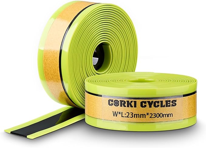 Corki Cycles Bike Tube Flat Protectors and Tire Liners Self Adhesive, Fits Width 1.35-2.4” 12 14 16 18 20 24 26 27.5 29 & 700c Mountain Road Bicycles, 2-Pack