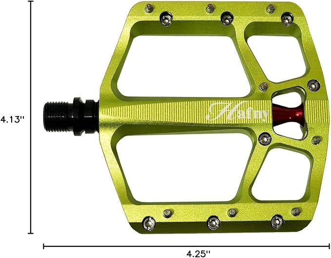 Hafny Aluminum Bike Pedals, CNC machined, Wide Sturdy Platform, HF-1400