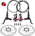 Z00M HB875E Ebike Hydraulic Disc Brake Set, Electric Power-Off Hydraulic Brake Set with 160mm Rotors, Pre-Bled with Mineral Oil Brakes Kit for eBike, Mountain Bike, Road Bike