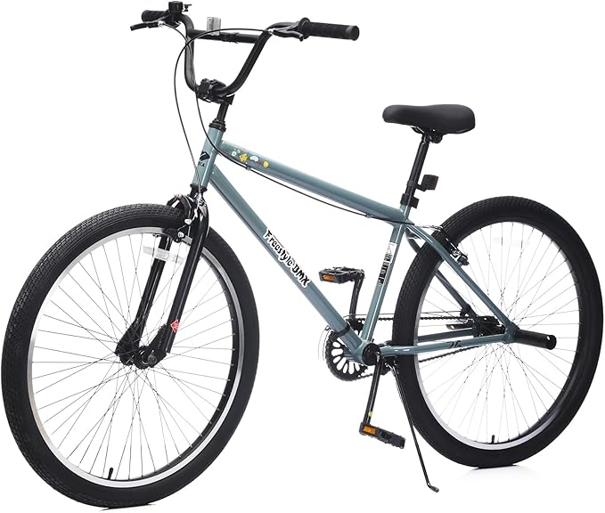 Freestyle Teen Bike Double Disc Brakes 26 inch BMX Bike High-Aluminum/Carbon Steel Frame, for for Teen Bike and Adult Bikes, with 2 Pegs, Bicycles for Men and Women, Multiple Colors