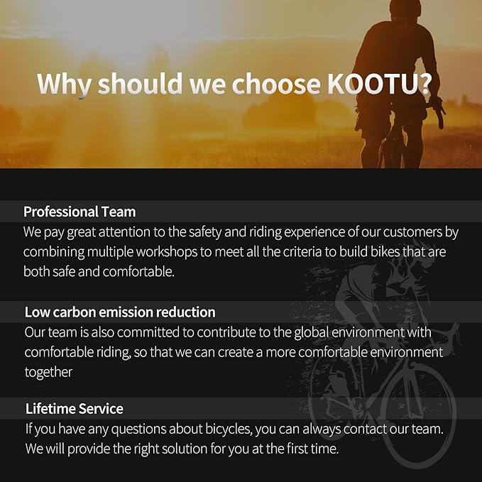 KOOTU Carbon Road Bike, Full Carbon Fiber Disc Brake Lightweight Racing Bicycle with Shimano 105 R7120 24 Speed Groupset and Hydraulic Disc Brake for Adult