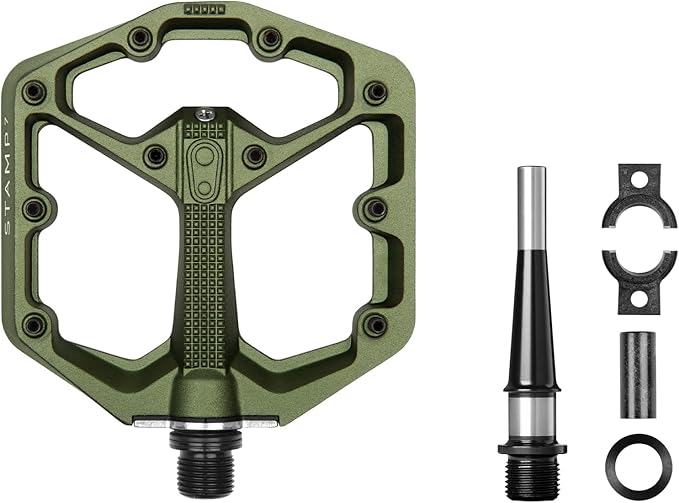 Crankbrothers Stamp Flat MTB Pedals - Size-Specific, Lightweight, Versatile, Durable Bike Pedals