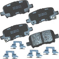 Bendix Premium SBC865 Ceramic Rear Brake Pads for Acura MDX 2006-2001, Honda Odyssey 2004-2002, Pilot 2008-2003