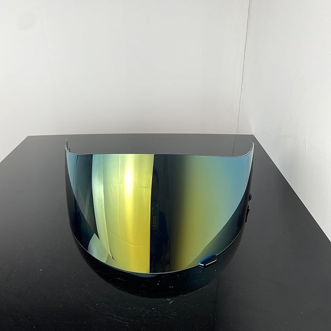 HJ-09 Helmet Visor Replacement,Tinted Motorcycle Helmet Face Shield Sunshield UV Protection for HJC CL-15 (Gold)