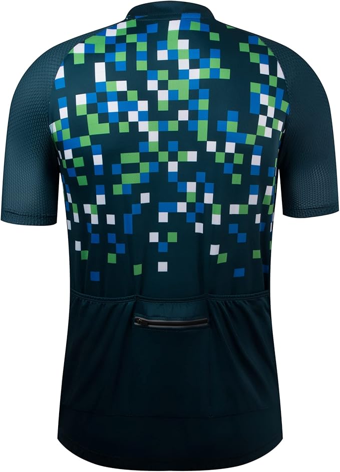 Coconut Ropamo CR Mens Cycling Jersey Short Sleeve Road Bike Shirt with 3+1 Zipper Pockets Breathable Quick Dry