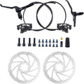 WEEROCK Hydraulic Brake Set Bike Disc Brakes Kit with Left Front 800mm Right Rear 1550 mm 160mm Rotors Aluminum Alloy Hydraulic Brake Fit for Mountain Bike, MTB