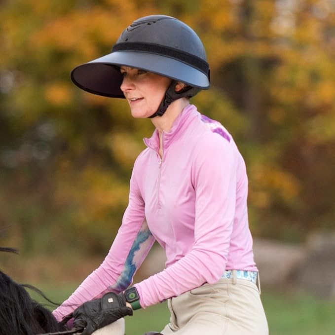 Sport Visors | Helmet Sun Protection Visor with Gripper | One Size Fits All | Mens and Womens Visor Hat