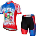 Hotlion Men's Cycling Jersey Set Summer Cycling Clothing Suit Pro Team Bike Clothes Road Biking Outfits Bicycle Kit for Men