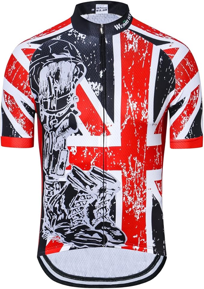 New Pro Full Zipper Men's Cycling Jersey Short Sleeve Riding Shirt USA