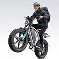 TST Electric Bike for Adults, 1500W Peak Motor, 28 MPH, 20" x 4.0" Fat Tire E-Bike, 48V 15Ah/25Ah Removable Battery, Dual Hydraulic Disc Brakes, Dual Suspension, LCD & APP, UL 2849 Certification