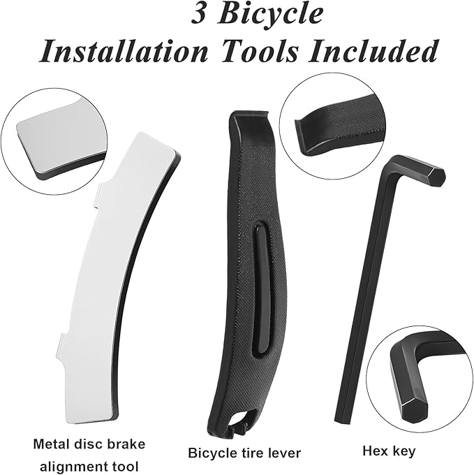 4 Pairs Bike Brake Pads, MTB Disc Brake Pads with Installation Tools, Compatible for Sram Avid Elixir E1 E3 E5 E7 E9 ER CR XO XX DB1 DB3 DB5, Compatible for Nutt Hydraulic Disc Brakes