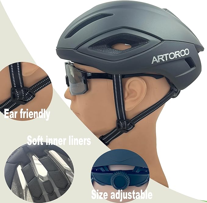 Adult Road Bike Helmet for Men Women, Lightweight Mountain Road Bicycle Cycling Helmet Adjustable for Mens