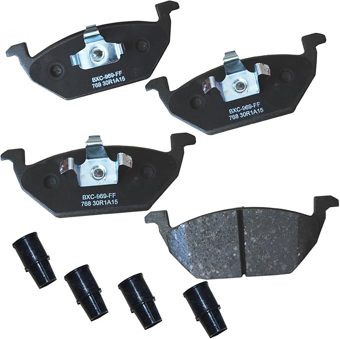 Bendix Premium SBC768 Ceramic Front Brake Pads for Select Models Audi A1, A3, Seat Cordoba, Toledo, Volkswagen Beetle, Clasico, CrossFox, Golf, Jetta, Lupo, Virtus