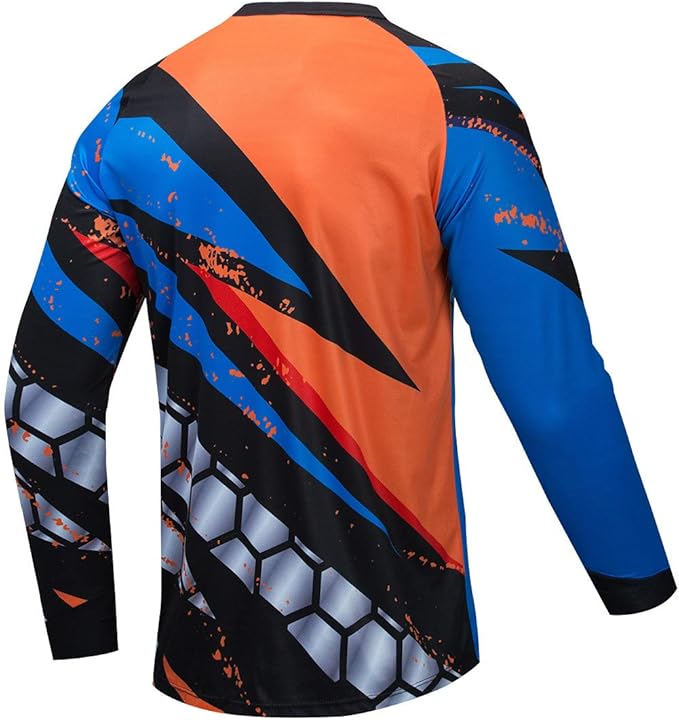 PSPORT Men's Motocross Jersey Long Sleeve Motocross Shirt Men Mountain Dirt Bike Jersey Downhill Riding Racing Clothing Tops