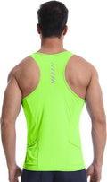 Lo.gas Sleeveless Cycling Jersey Men, Biking Base Layer Breathable and Lightweight with Back Pocket Sports Vest