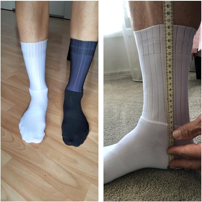 Aero Socks Cycling Aero Socks For Men Anti-Slip Silicone Aero White Line Cycling Sports Running Socks 6-11