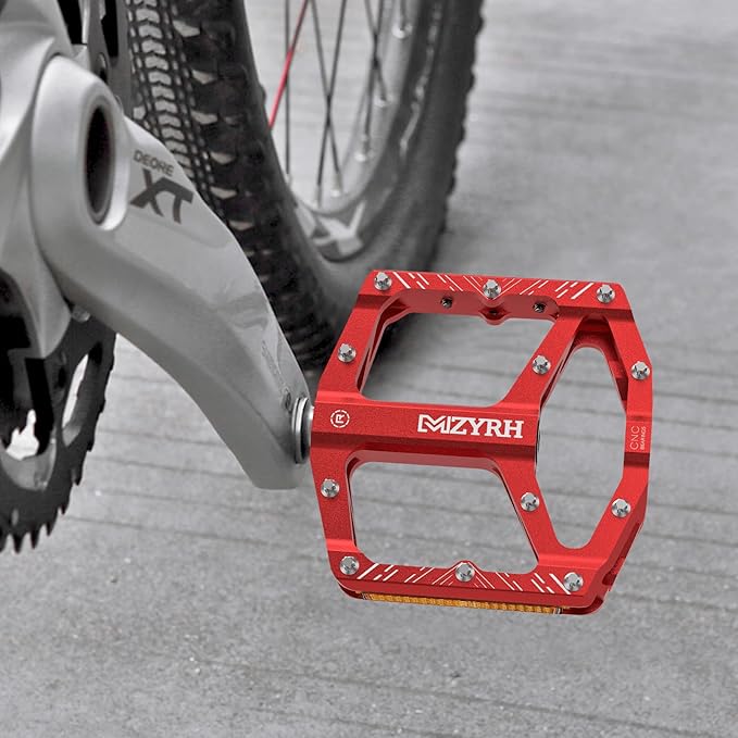 MZYRH Mountain Bike Pedals MTB Pedals,9/16" Non-Slip Lightweight Aluminum Alloy Bicycle Pedals for Road Mountain BMX MTB