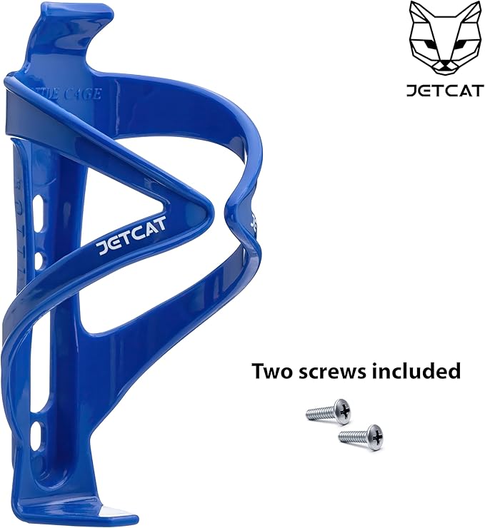 Bike Water Bottle Holder – Bike Cup Holder & Bike Water Bottle Cage for Bicycle, MTB, Mountain, Gravel, Road, eBike | Adult/Kids, Carbon Fiber Biking Accessories Blue