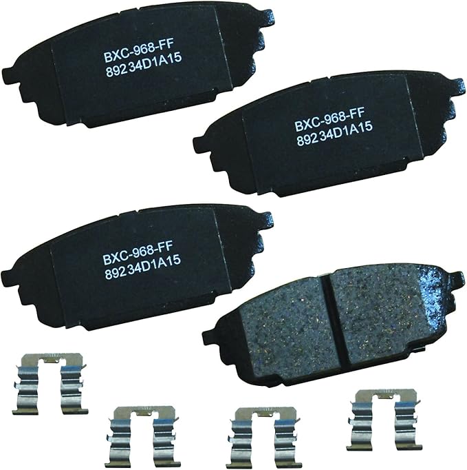 Bendix Premium SBC892 Ceramic Rear Brake Pads for Mazda Protege 2003-2001, Protege5 2003-2002