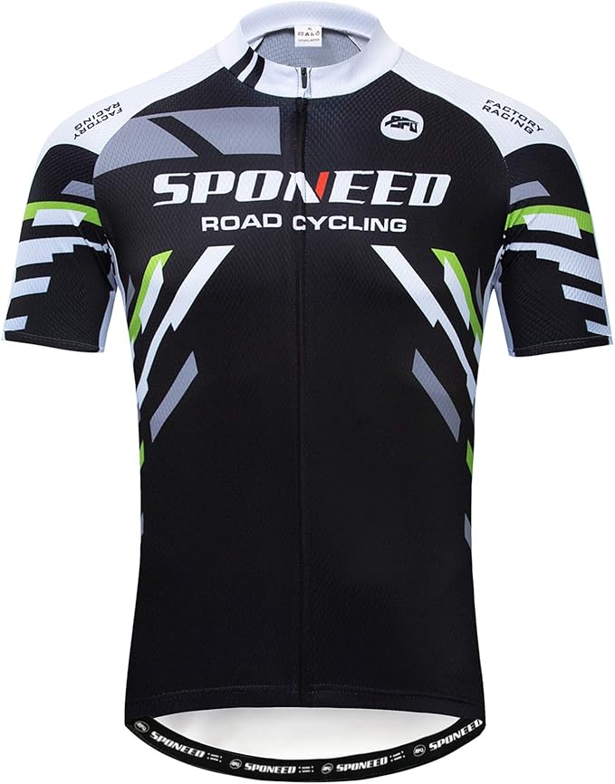 Men Bike Jersey Short Sleeve Road Cycling Shirts Biking Tops Moisture Wicking